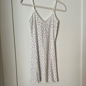 CouCou intimates the cami slip dress in blue fields pointelle